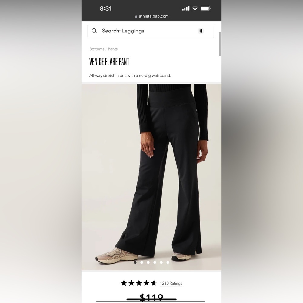ATHLETA VENICE FLARE PANT